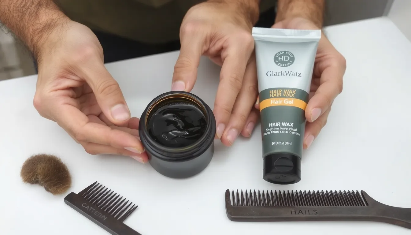 gel ou cire pour cheveux