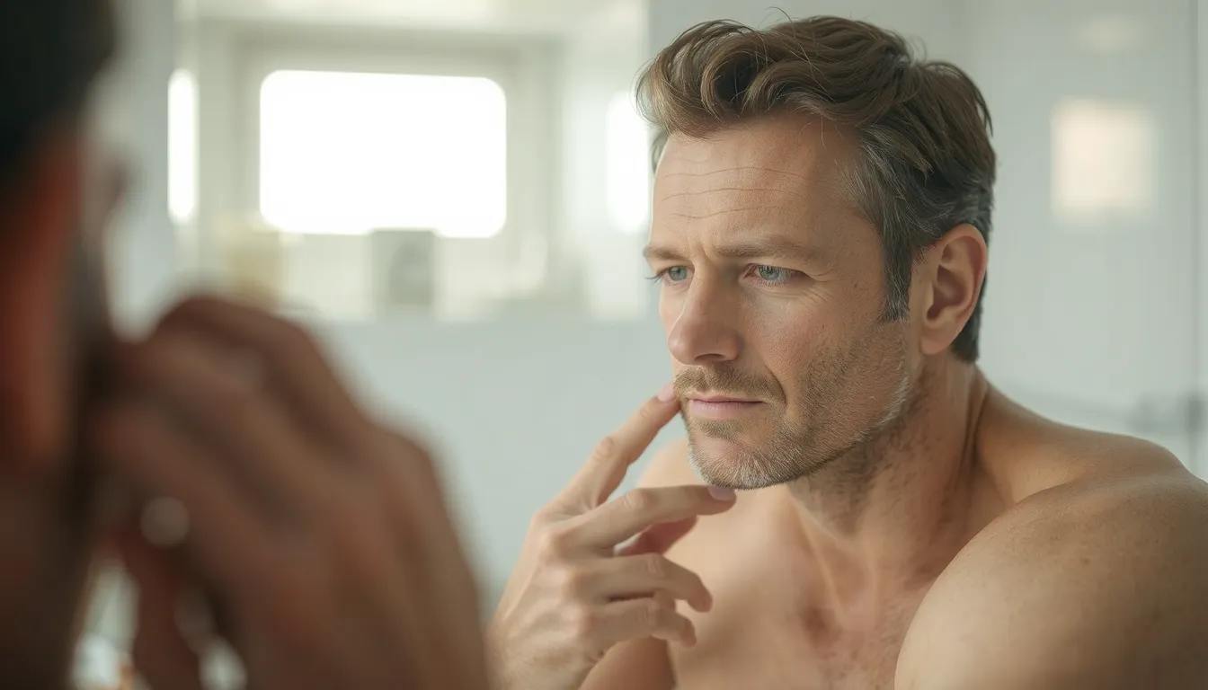 pas de barbe à 40 ans
